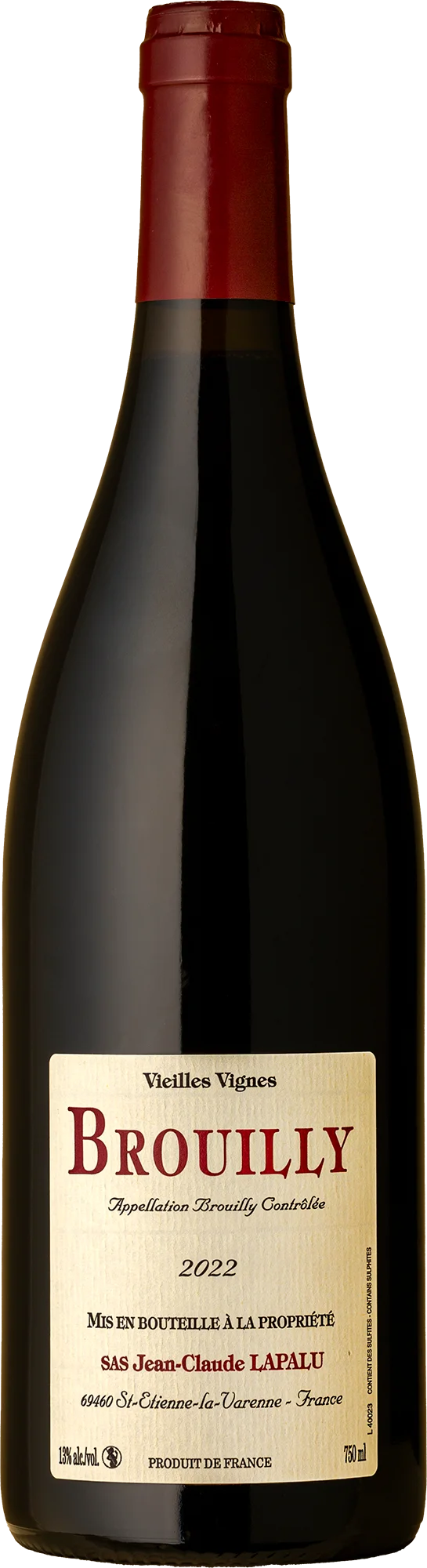 Image of Jean-Claude Lapalu <br>Brouilly Vieilles Vignes Gamay 2022