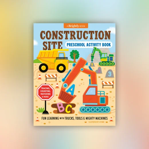 Construction Site Preschool Activity Book
