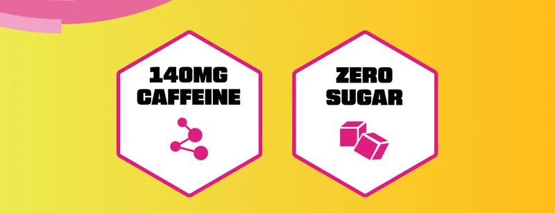 140mg Caffeine + Zero Sugar