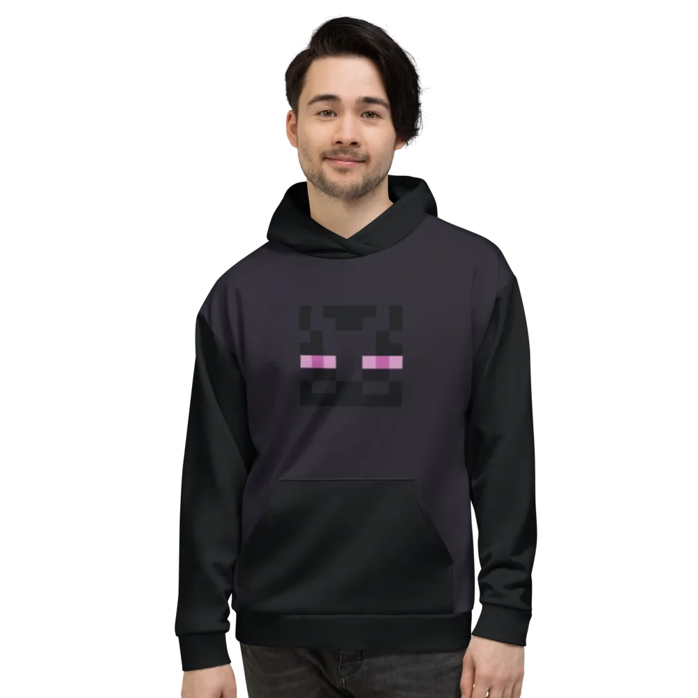 Image of Minecraft Enderman Eyes Adult Hoodie