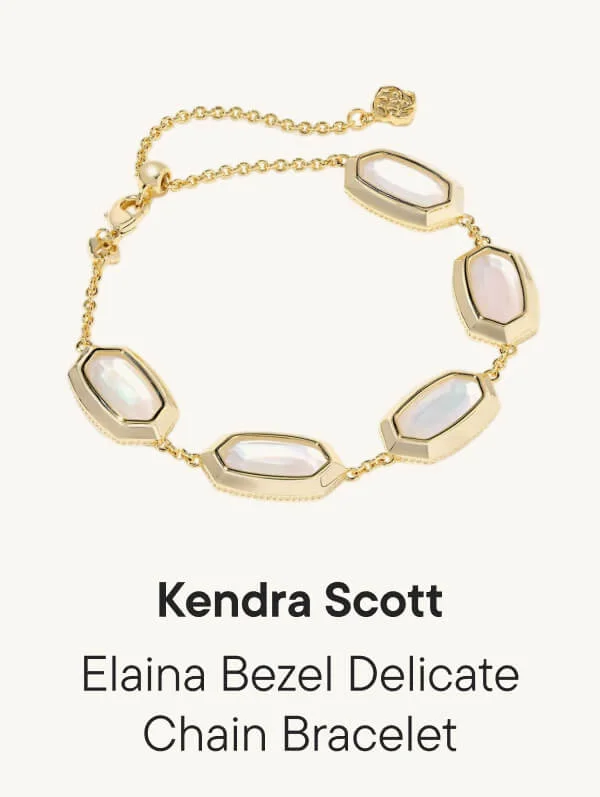 Elaina Bezel Delicate Chain Bracelet