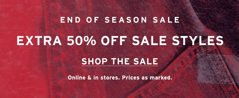 SHOP END OF SEASON SALE