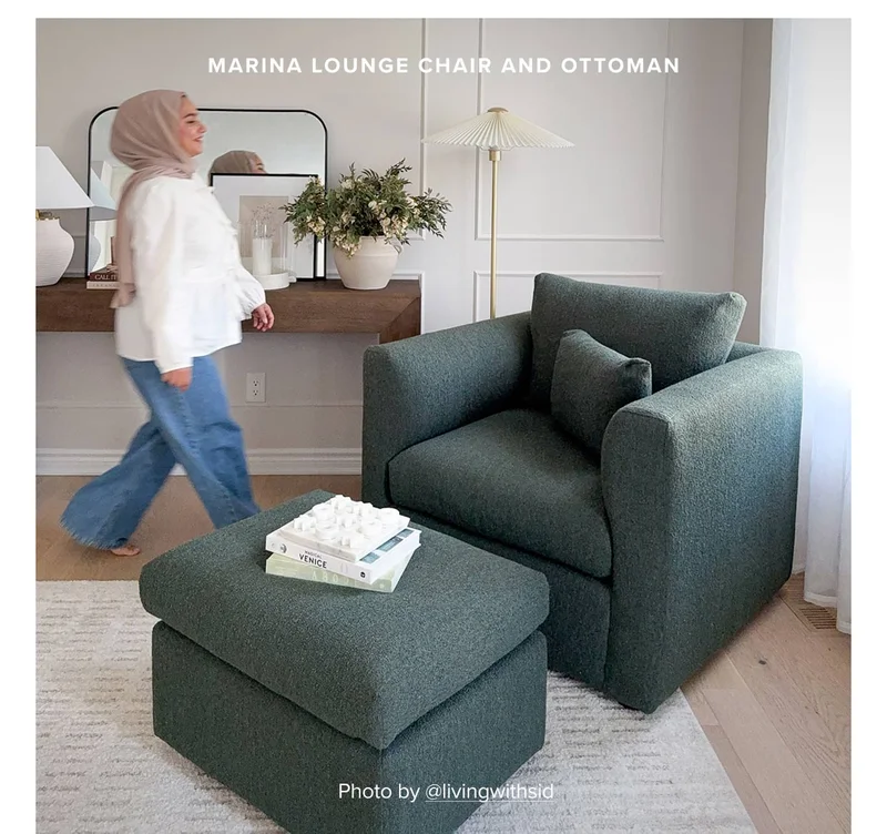 Marina Lounge Chair and Ottoman