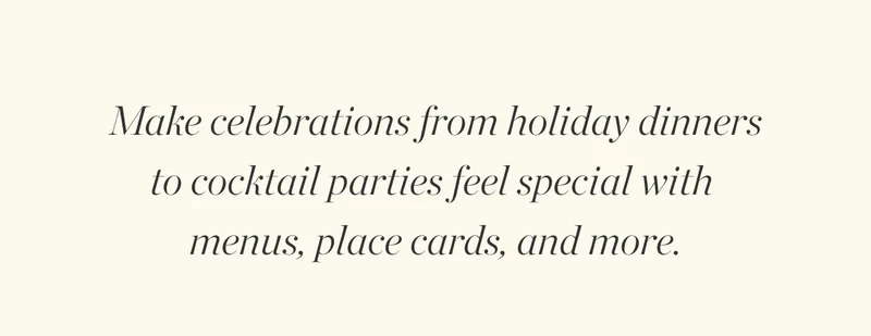 Make celebrations from holiday dinners