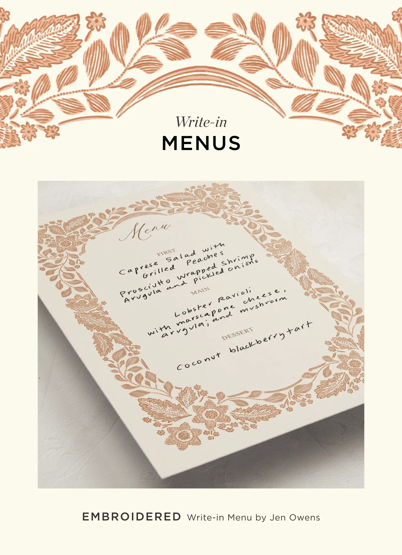 Menus