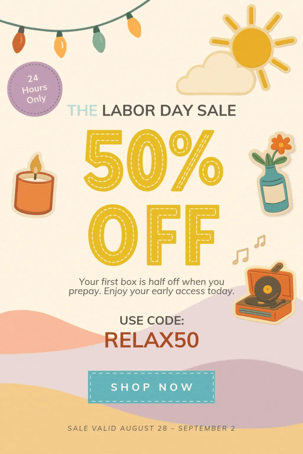Shop the Labor Day Sale 50% Off Sale