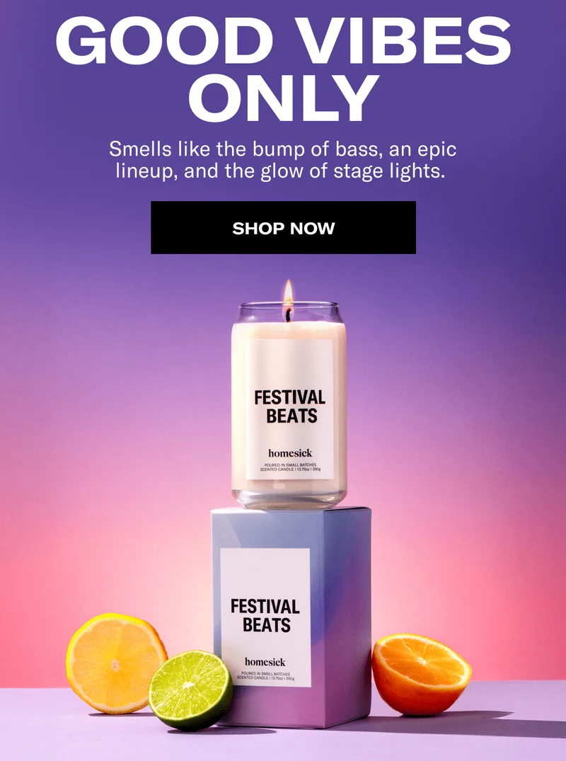Good Vibes Only | Smell like the bump of bass, an epic lineup, and the glow of stage lights. | Shop Now