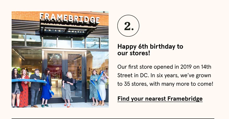 Find your nearest Framebridge