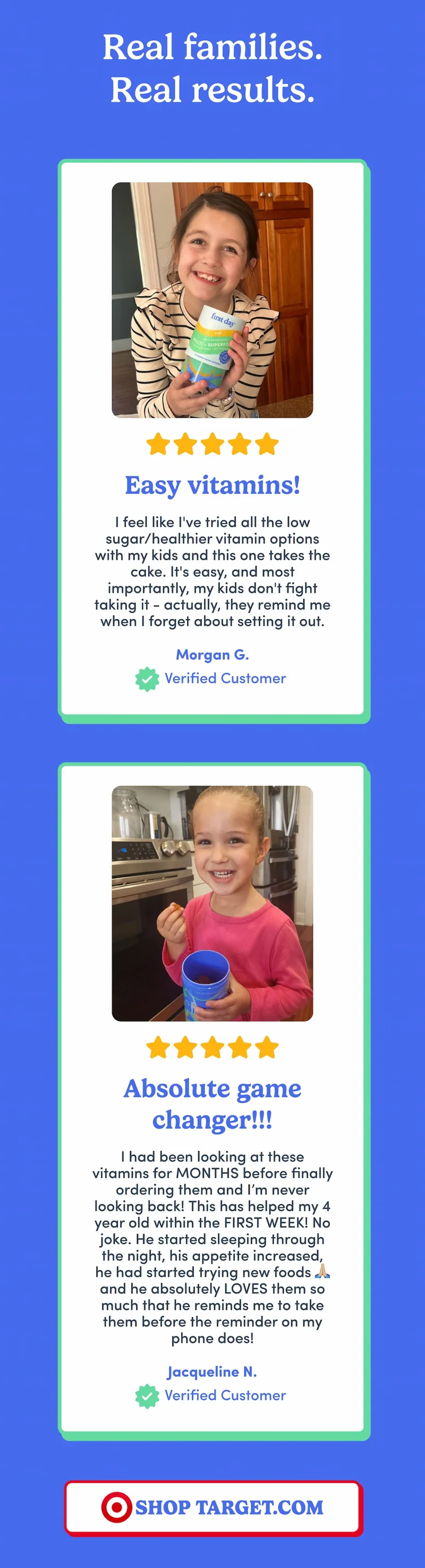 Real families. Real results.