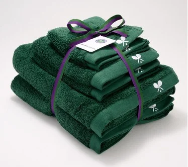 Wimbledon x Christy Set of 6 Egyptian Cotton Towels