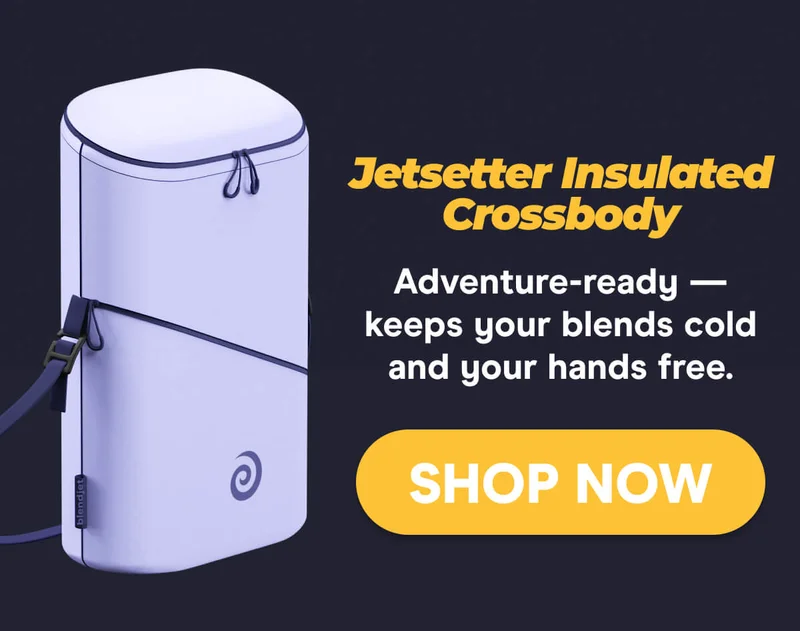 Jetsetter Insulated Crossbody Adventure-ready — keeps your blends cold and your hands free.