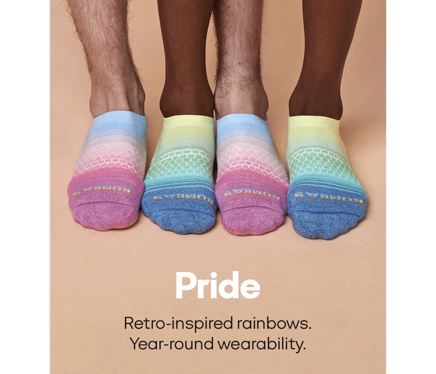 Pride | Retro-inspired rainbows. Year-round wearability.