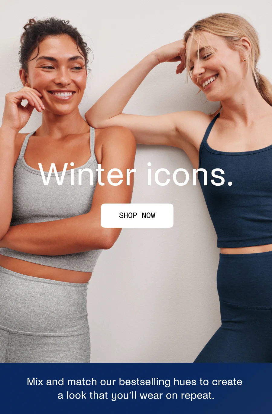 Winter icons. Shop Bestselling blues and grays.