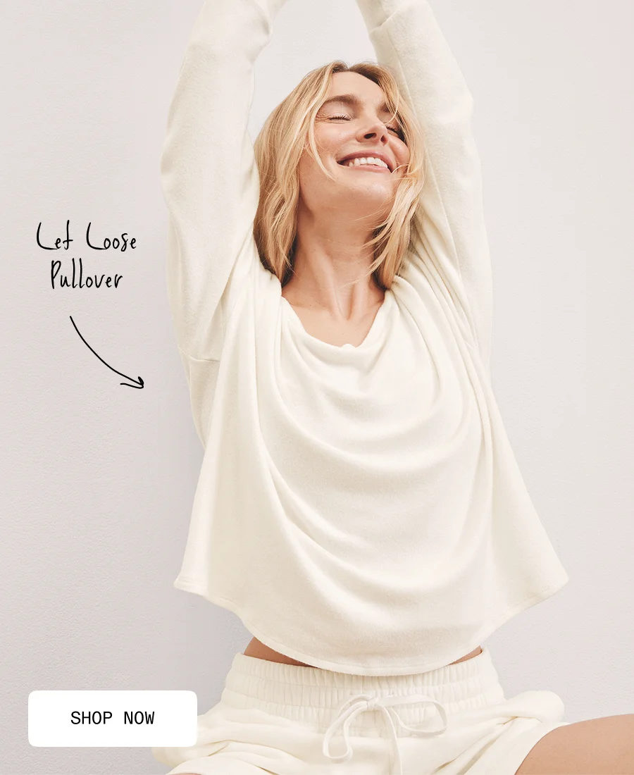 Let Loose Pullover in Fresh Snow