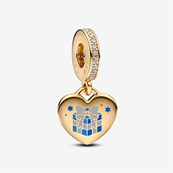 Hanukkah Gift Box Dangle Charm