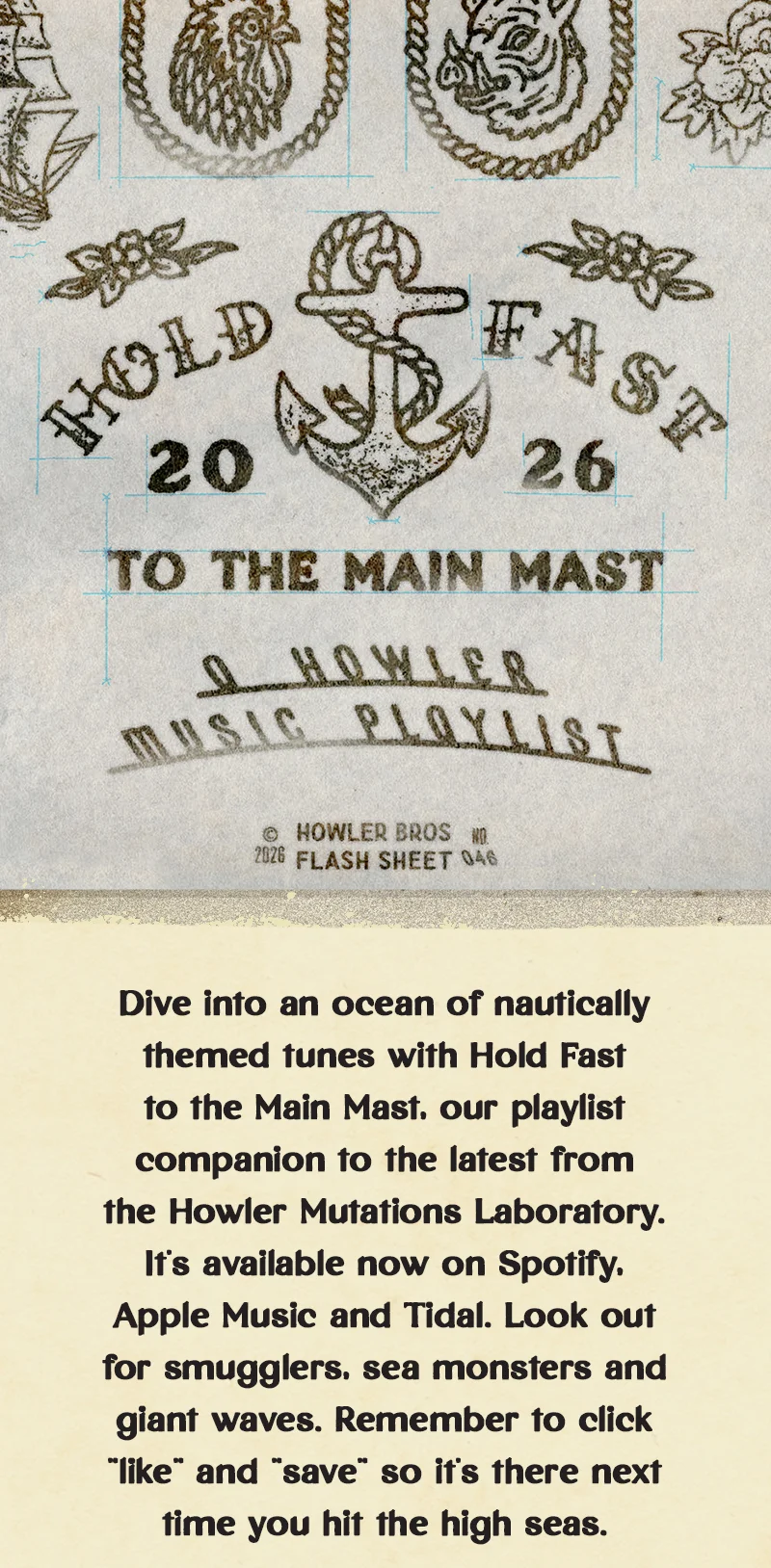 Dive into an ocean of nautically themed tunes...