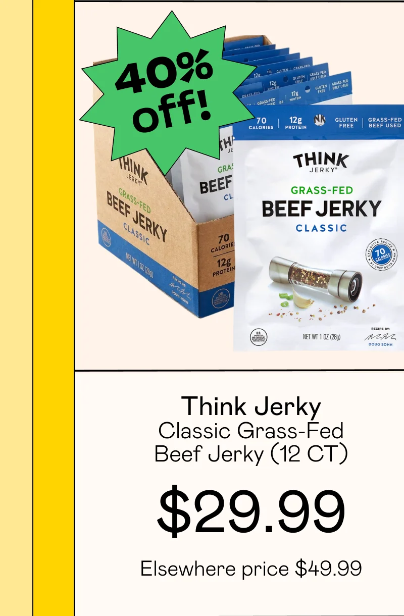 Classic Grass-Fed Beef Jerky (12 CT)