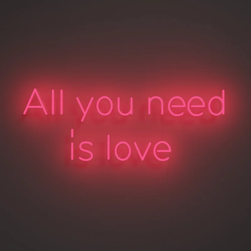 Image of All you need is love - LED neon sign