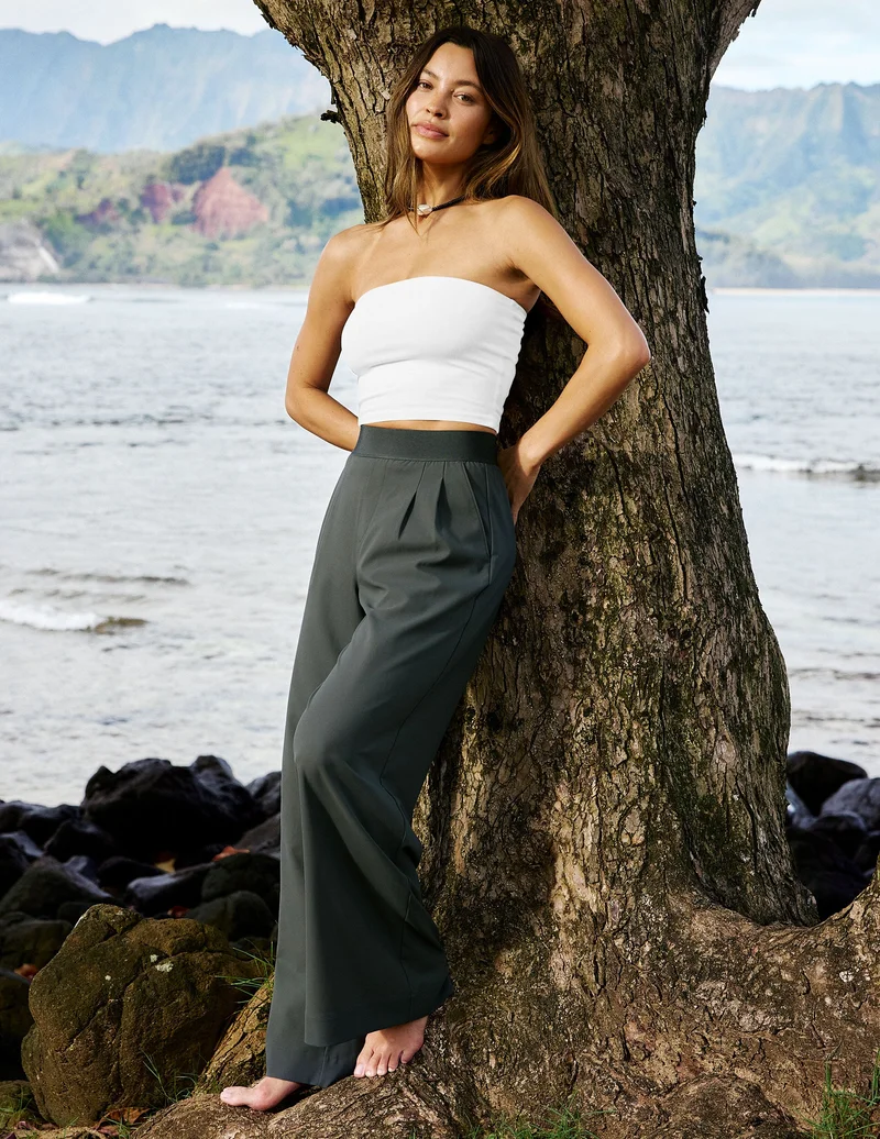 Image of Elasticated Wide Leg Pant 31"