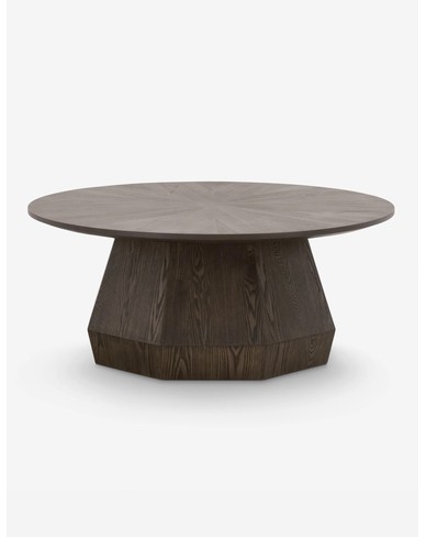 Moroz Round Coffee Table-Brown