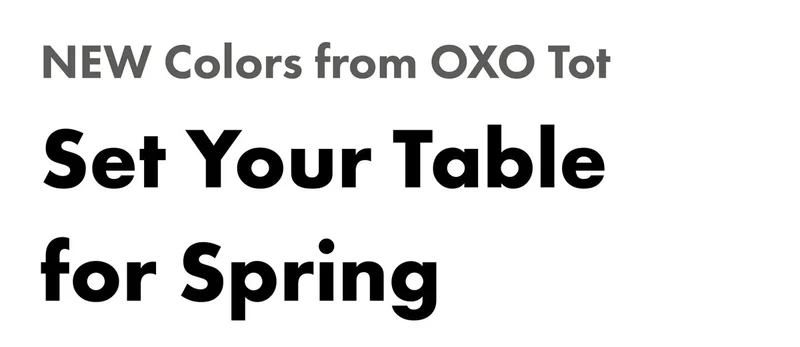 NEW Colors from OXO Tot | Set Your Table for Spring