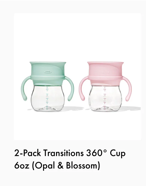 2-Pack Transition 360 Cup 6oz (Blossom & Opal)