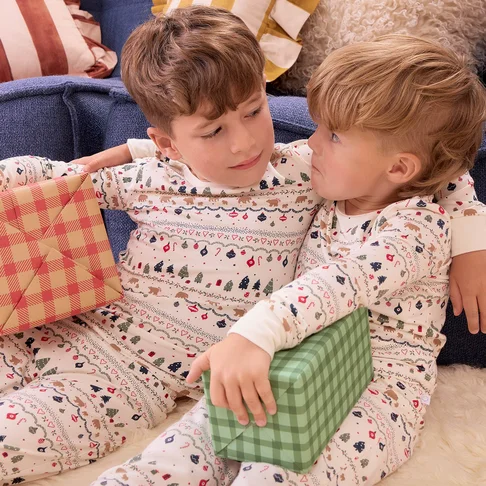 Festive Fair Isle Modal Pajama Set