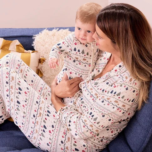 Women's Festive Fair Isle Modal Pajama Set