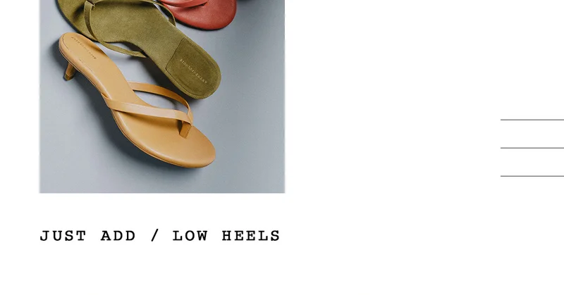 just add low heels
