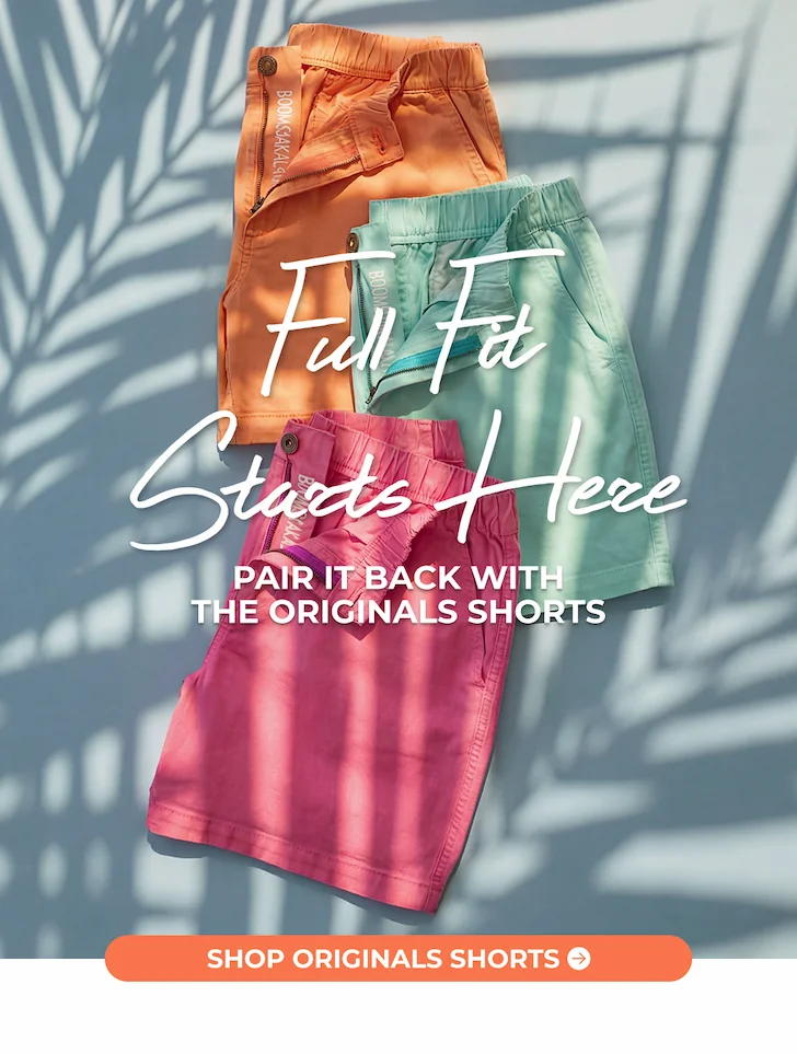 FULL FIT STARTS HERE: Pair It Back With The Originals Shorts