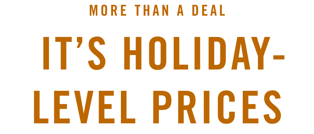 Holiday-Level Prices