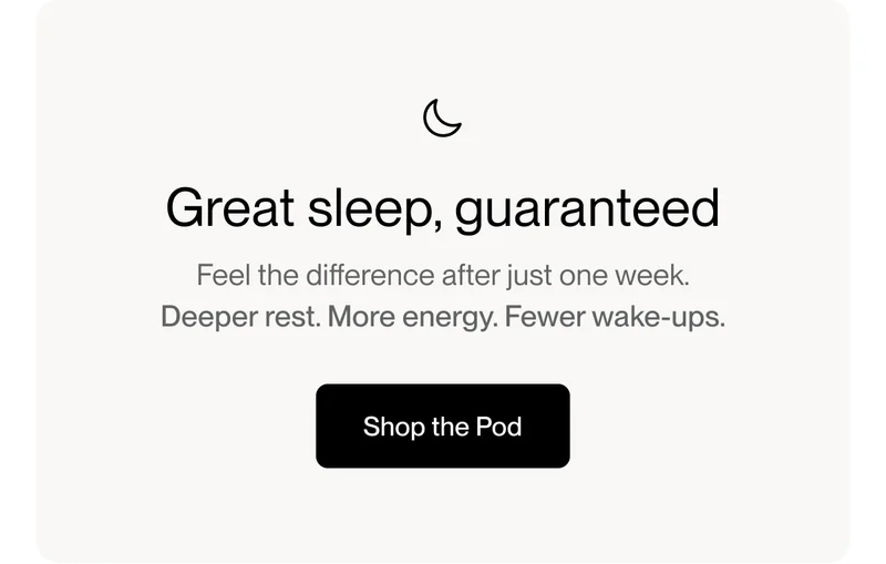 Great sleep, guaranteed