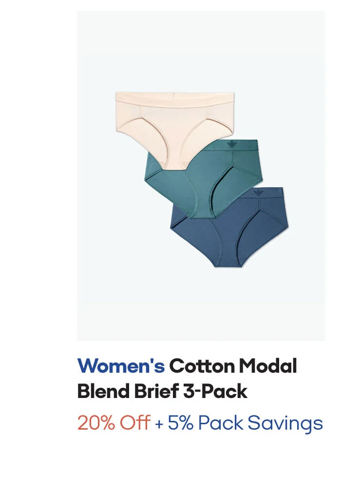Women's Cotton Modal Blend Brief 3-Pack