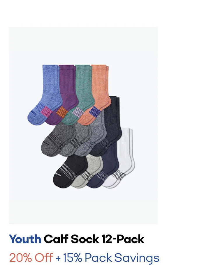 Youth Calf Sock 12-Pack