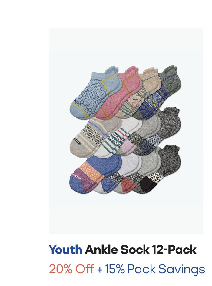 Youth Ankle Sock 12-Pack