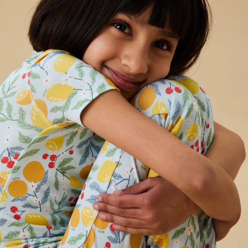Image of Citrus Summer Short Sleeve Pajama Set