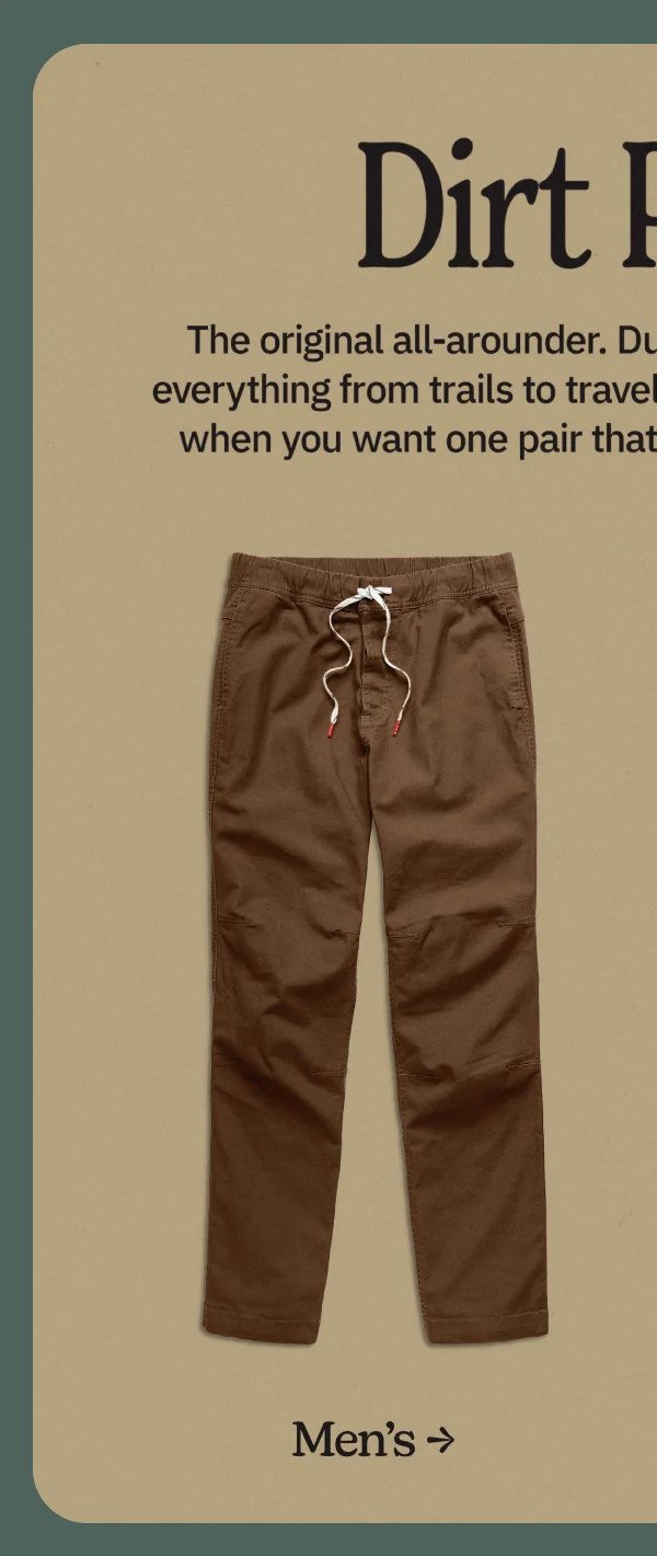 Shop Mens Dirt Pants Classic