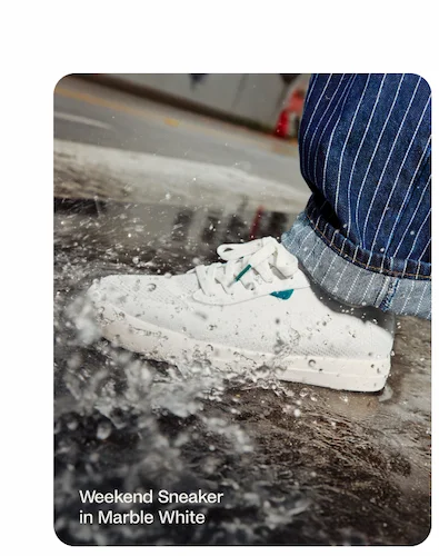 Weekend Sneaker in Marble White