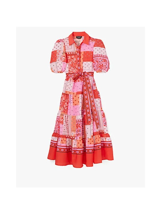 Bandana Patchwork Shirtdress