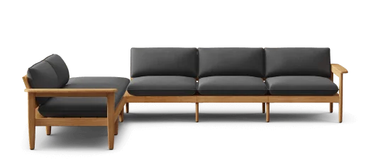 Dunes Teak 6-Piece Sectional