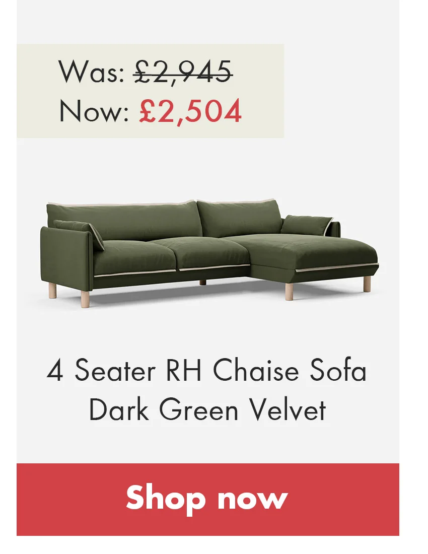 Chaise Dark Green Velvet