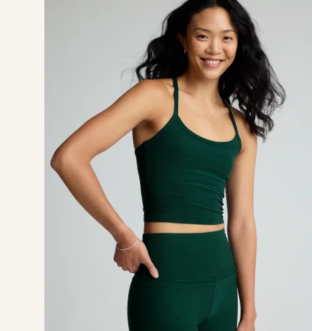 Spacedye Slim Racerback Cropped Tank