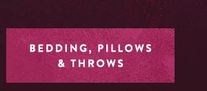 bedding, pillows & throws