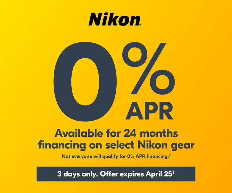 Nikon | 0% APR Available for 24-Month Financing†