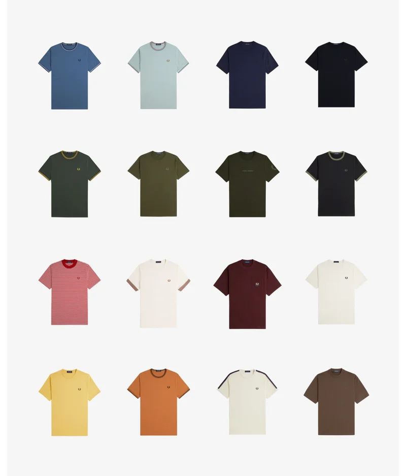 A selection of Fred Perry T-Shirts