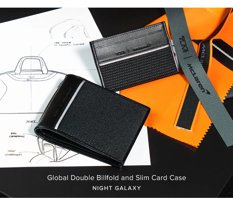 Show Now - Global Double Billfold and Slim Card Case in Night Galaxy