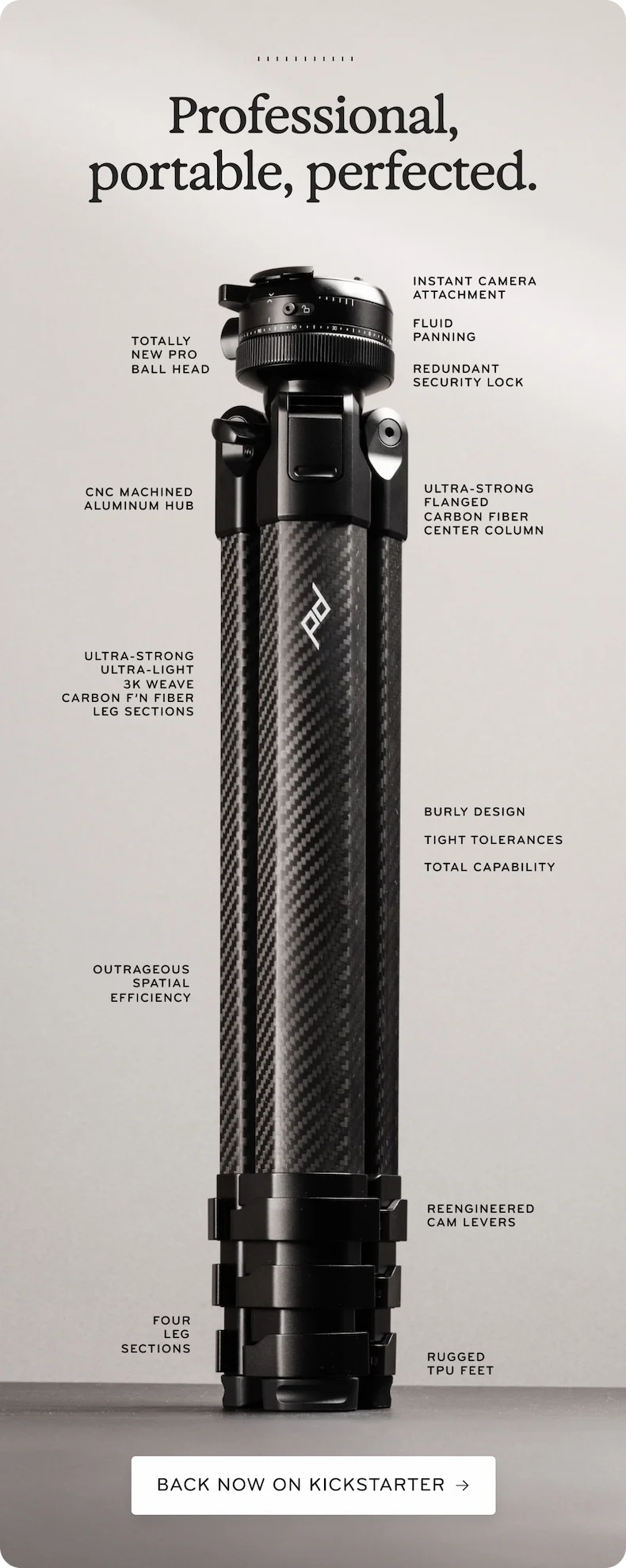 Professional, portable, perfected.