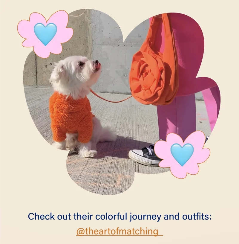 Check out their colorful journey and outfits: @theartofmatching_