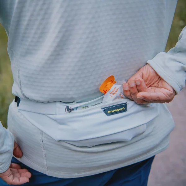 Woman wearing a pack