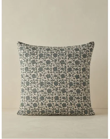 Lavelanet Linen Pillow-Blue / Square